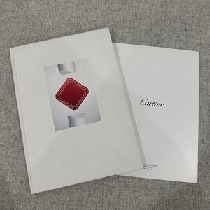 Cartier White Booklet with Red Motif